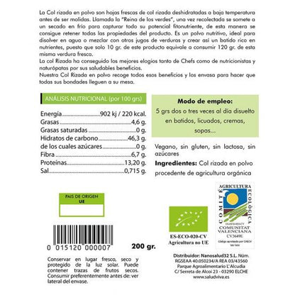 Couve - Repolho encaracolado 200 g, Salud Viva