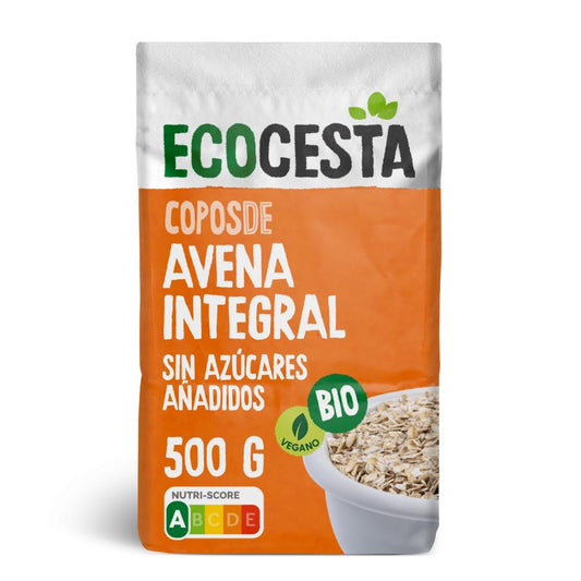 Flocos de Aveia Integral Biológica sem adição de açúcar Ecocesta 500 gr