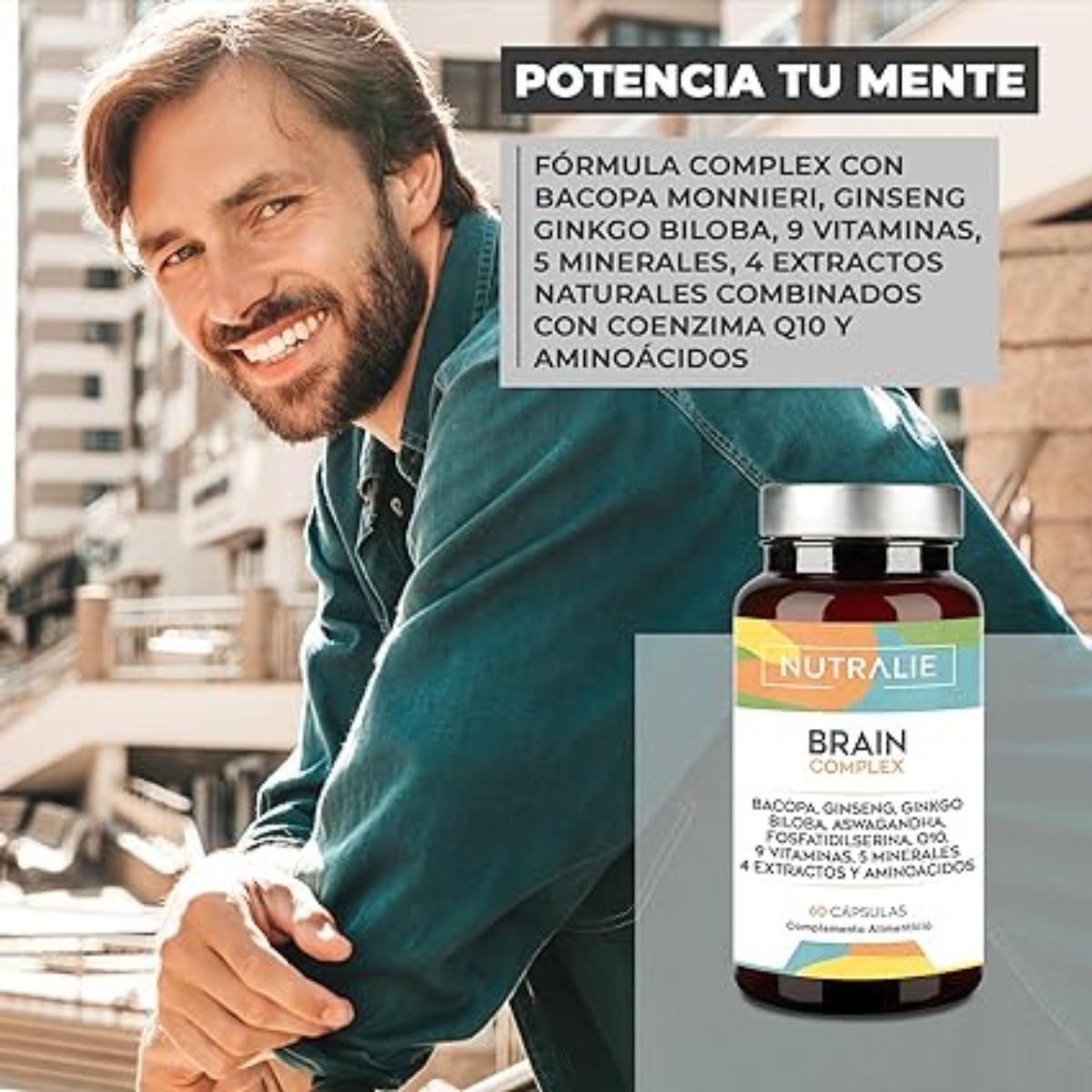 Pack 2x Nutralie Brain Complex Nootrópico con Agilidad Mental 60 Cápsulas