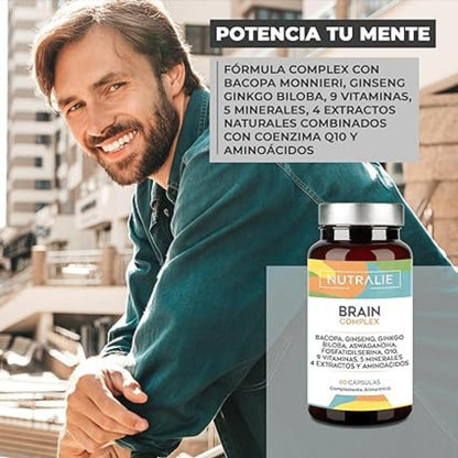 Nutralie Brain Complex Nootropic com Agilidade Mental 60 Cápsulas