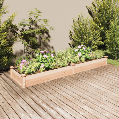 Jardinera Arriate Con Forro Madera Maciza Abeto 240x60x25 Cm_1