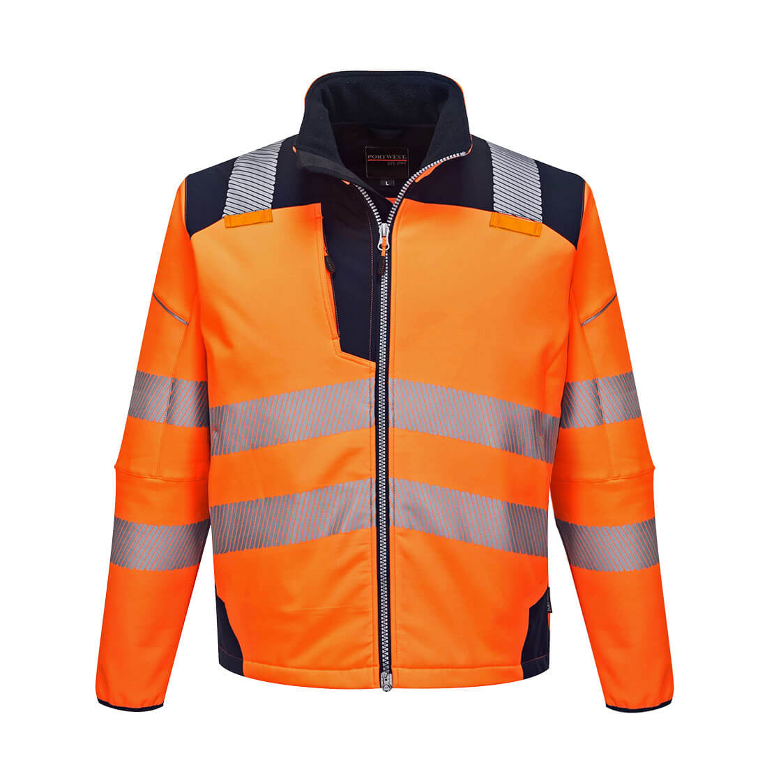 Chaquetas Softshell: Ligereza, Durabilidad Y Seguridad / L / Naranja-gris_2