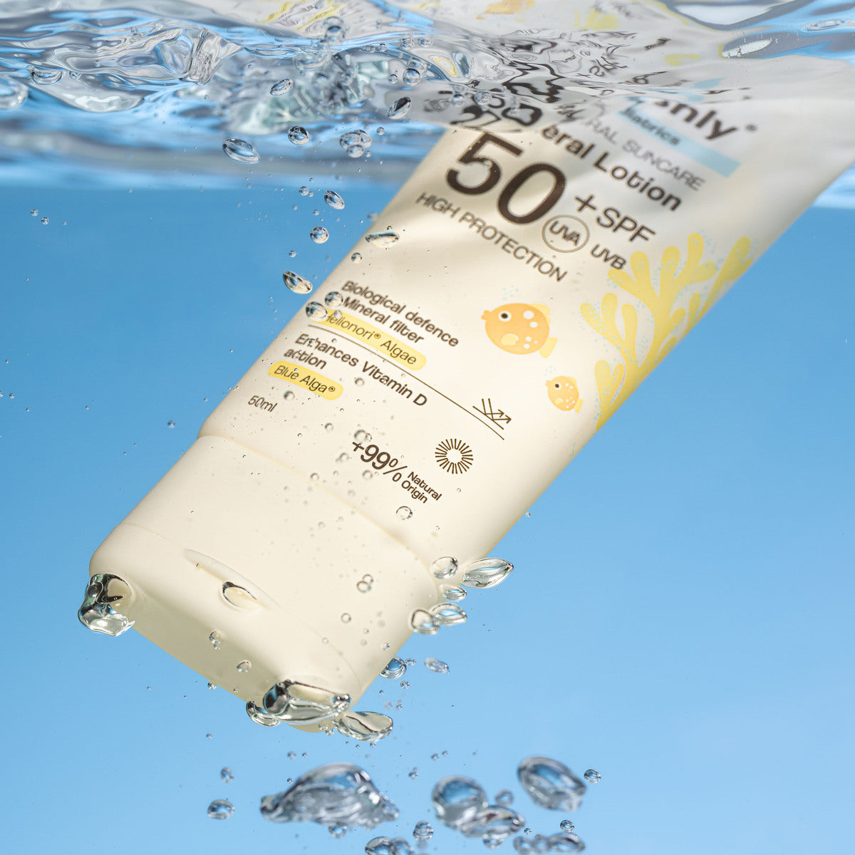 Pediatrics D+ Natural Suncare Mineral Lotion SPF50 Freshly Cosmetics 50 ml