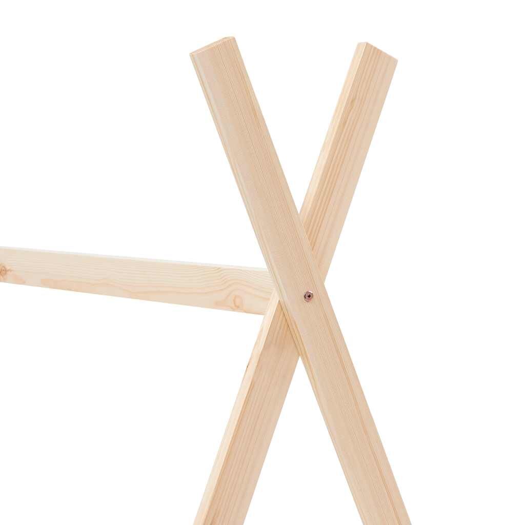 Vidaxl Estructura De Cama Infantil De Madera Maciza De Pino 80x160 Cm_4