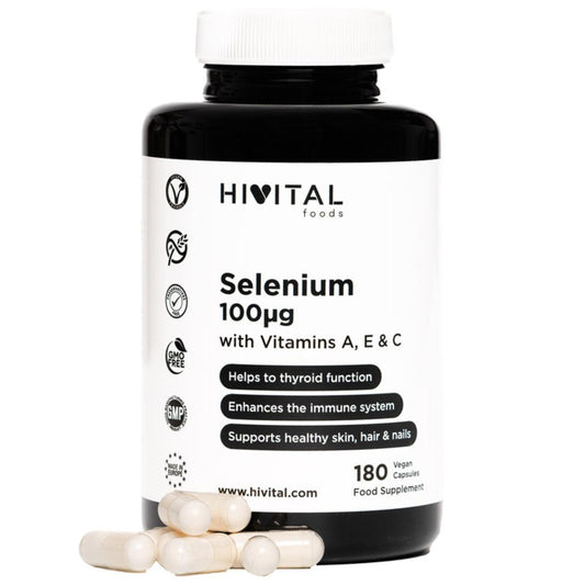 Hivital Selénio 100 mg 180 Cápsulas