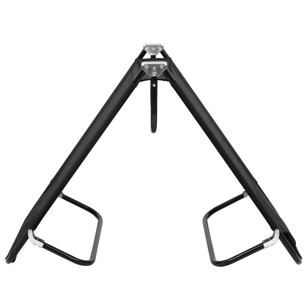 Tumbona Plegable Acero Negro_3
