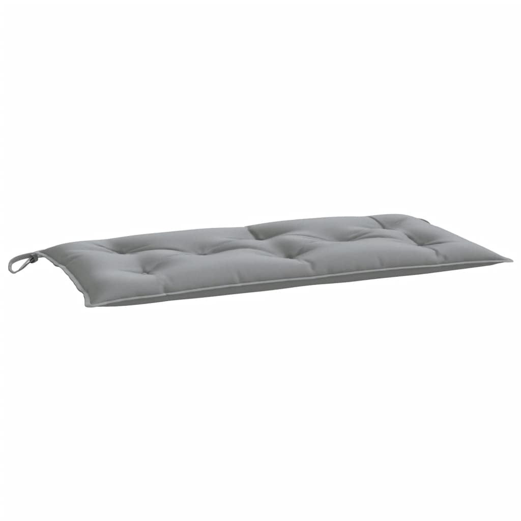 Vidaxl Cojín Para Banco De Jardín Tela Gris 110x50x7 Cm_0