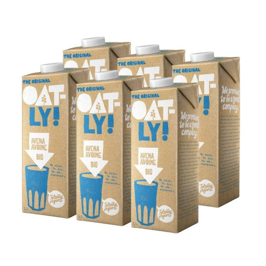 Embalagem de 6 unidades Original Oatly BIO Bebida de aveia 1L