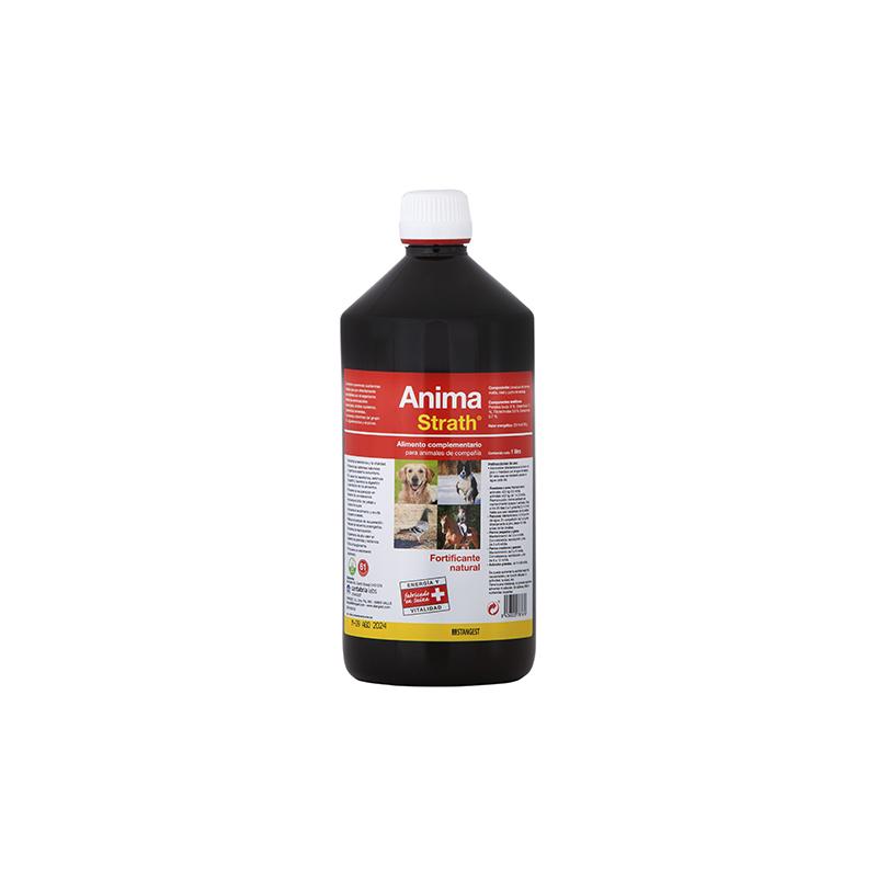 Stangest Anima-Strath Suplemento Nutricional para Animais de Estimação com Levedura de Cerveja, Malte, Mel e Sumo de Laranja 1 L