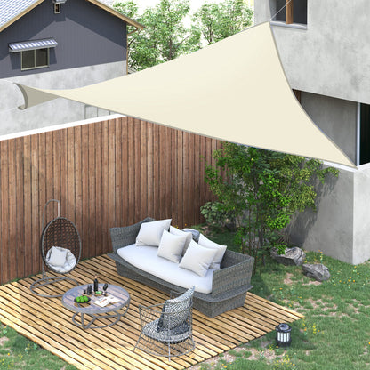Toldo Vela De Sombra Cuadrado 3x3 M Con Anillo De Acero Inoxidable Crema_1