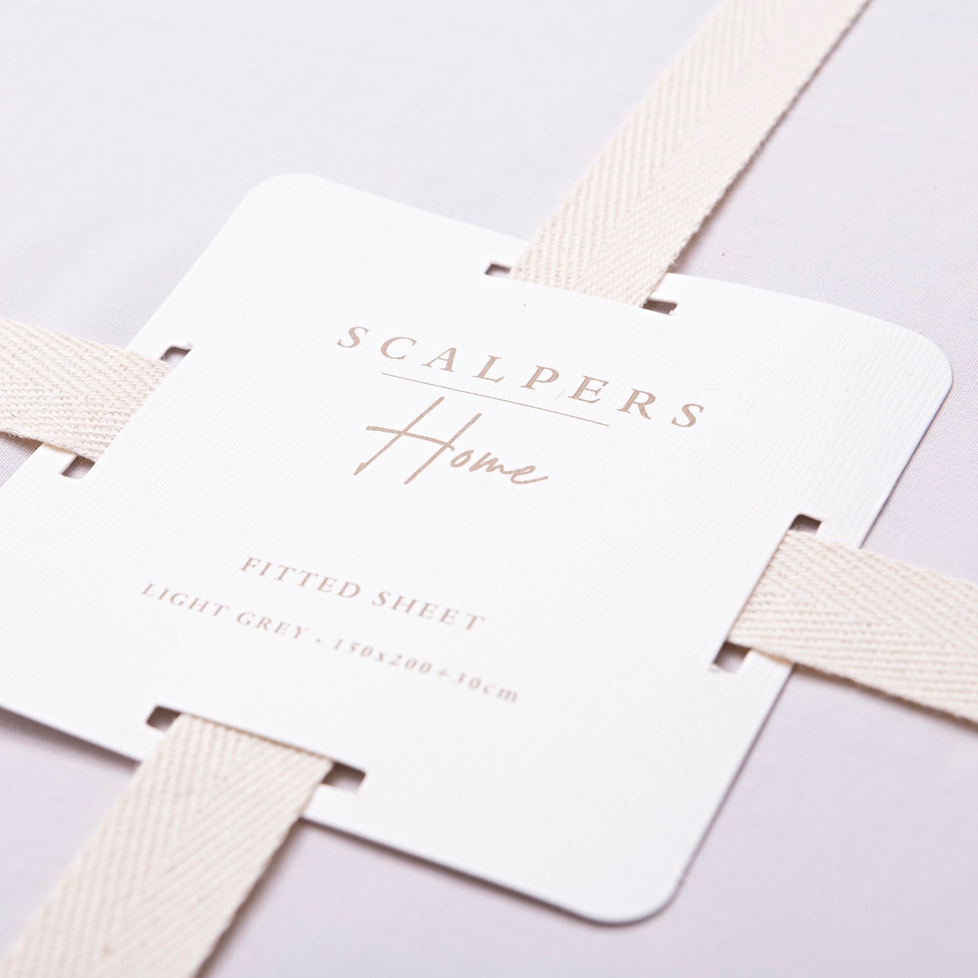Sábana Bajera 150x200+30cm 100% Algodón Gris Claro Scalpers Home