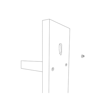 Aplique De Pared, Metal , Negro, 15x28x62, Casquillo E 27 Max 40 W