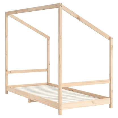 Estructura De Cama De Niños Madera Maciza De Pino 2x(90x200) Cm / Vetonek_3