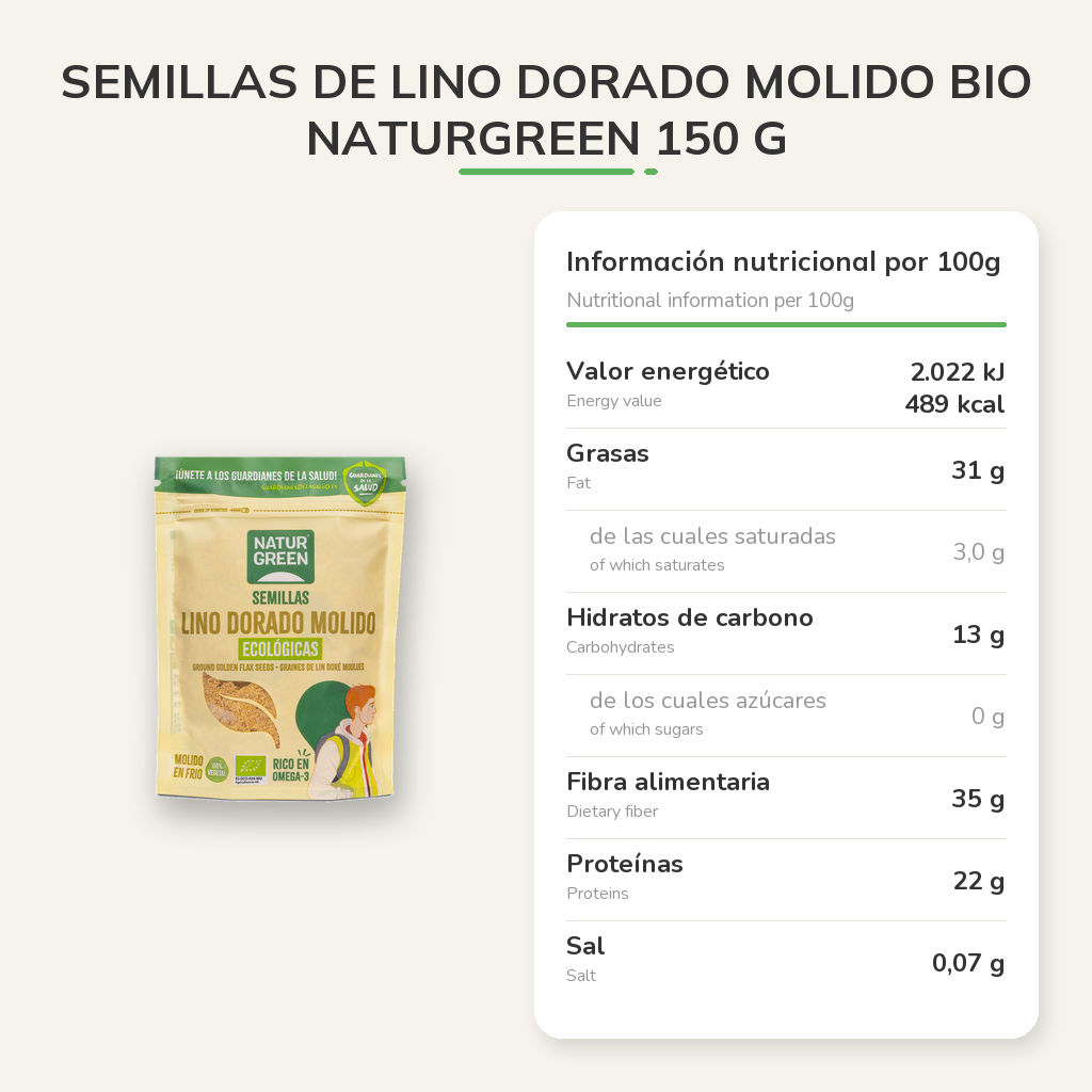 Información nutricional
