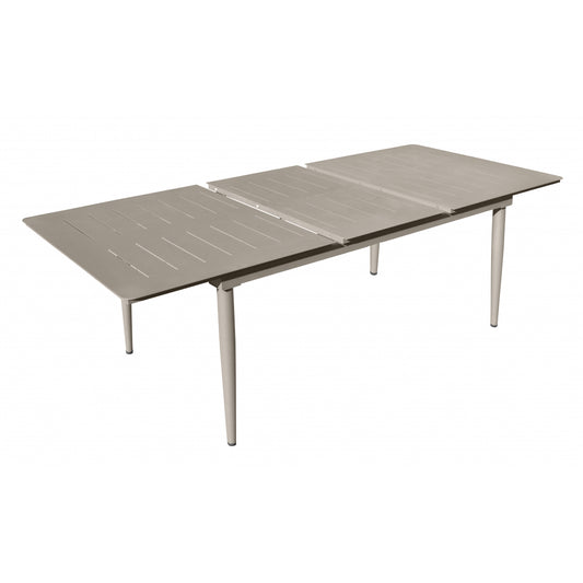 Inari Mesa De Jardín Extensible Rectangular De Aluminio Para 10 Personas Taupe 240x100xh75cm- Mobiliario De Jardín_0