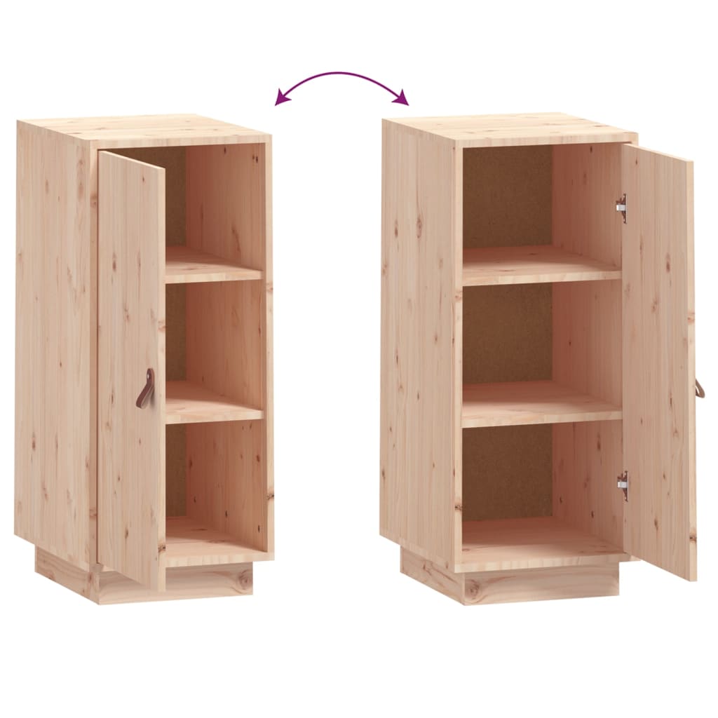 Aparador De Madera Maciza De Pino 34x40x75 Cm / Vetonek_4
