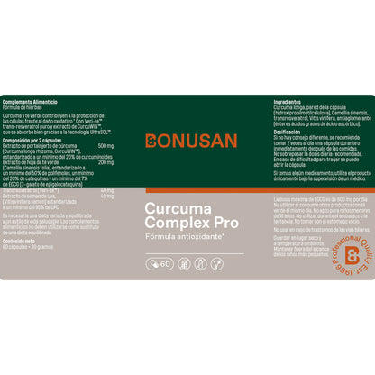 Curcuma Complex Pro Bonusan 60 cápsulas 