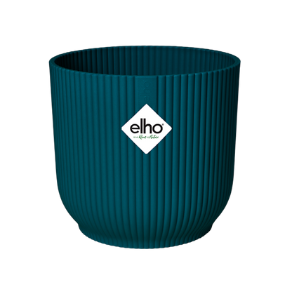 Vaso de flores redondo dobrável Vibes azul escuro Elho 22 cm