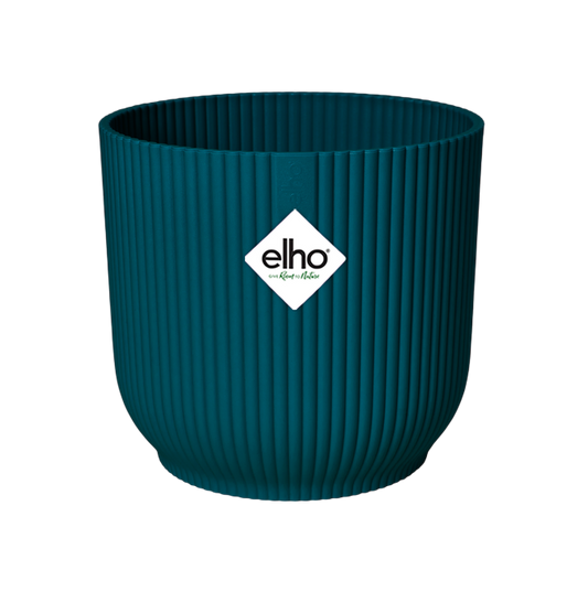 Vaso de flores redondo dobrável Vibes azul escuro Elho 18 cm
