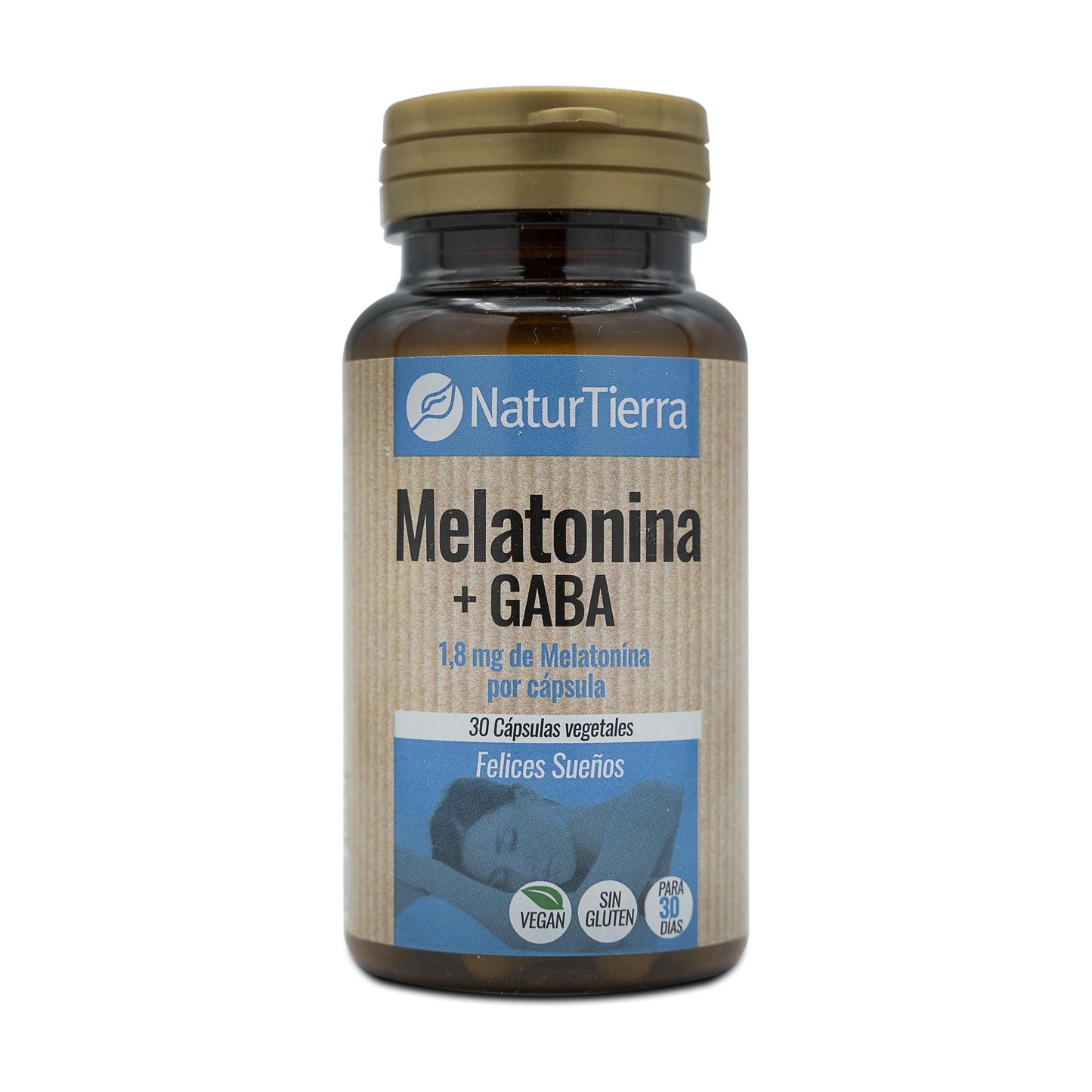 Melatonina + GABA, 30 cápsulas vegetarianas. NaturTierra