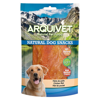 Petisco natural para cães Arquivet filete de frango 100 g