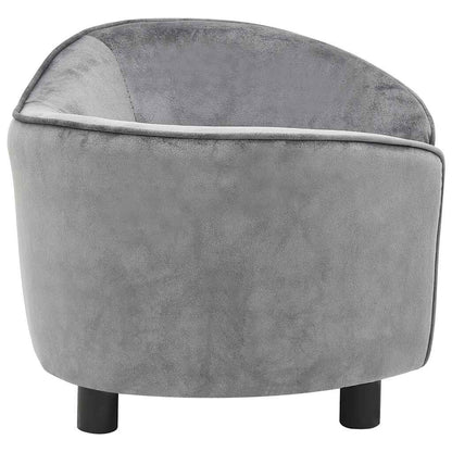Vidaxl Sofá Para Perros Felpa Gris 69x49x40 Cm_4