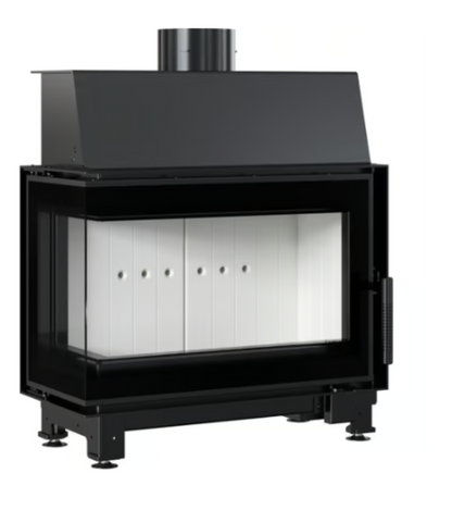 Bricosol Chimenea De Leña De Acero Kratki Simple Izquierda 6 Kw Ø 150_1