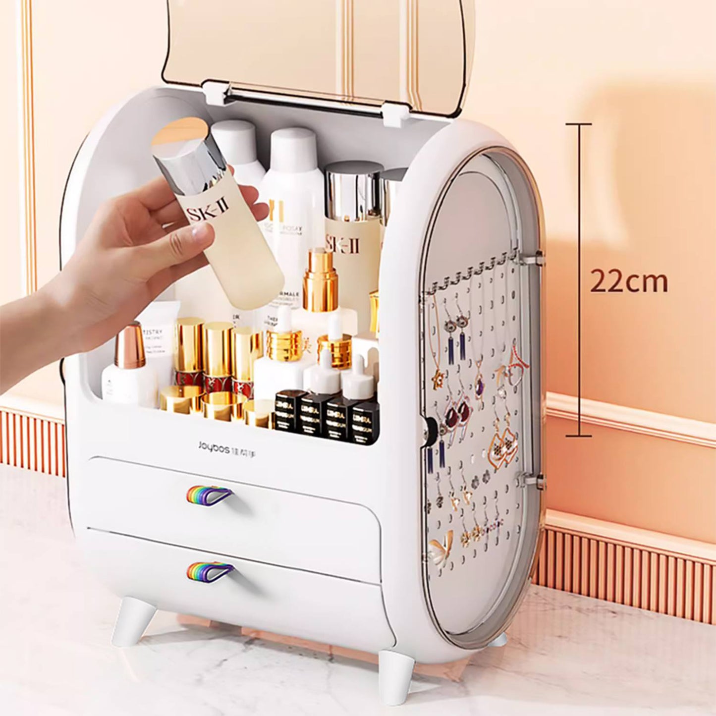Joybos - Caja De Almacenamiento Para Cosmeticos Y Accesorios Con Tapa_1