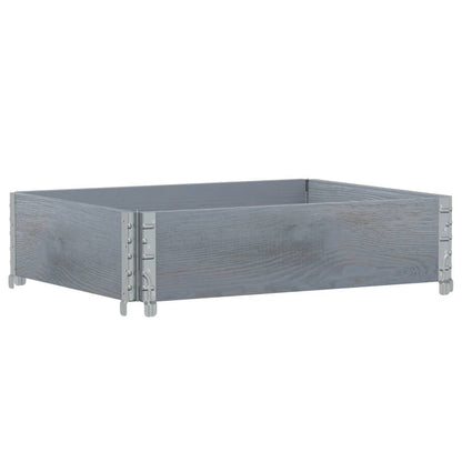 Jardinera De Madera Maciza De Pino Gris 80x60 Cm_4