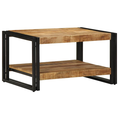 Mesa De Centro 70x50x38 Cm Madera Maciza De Mango_0