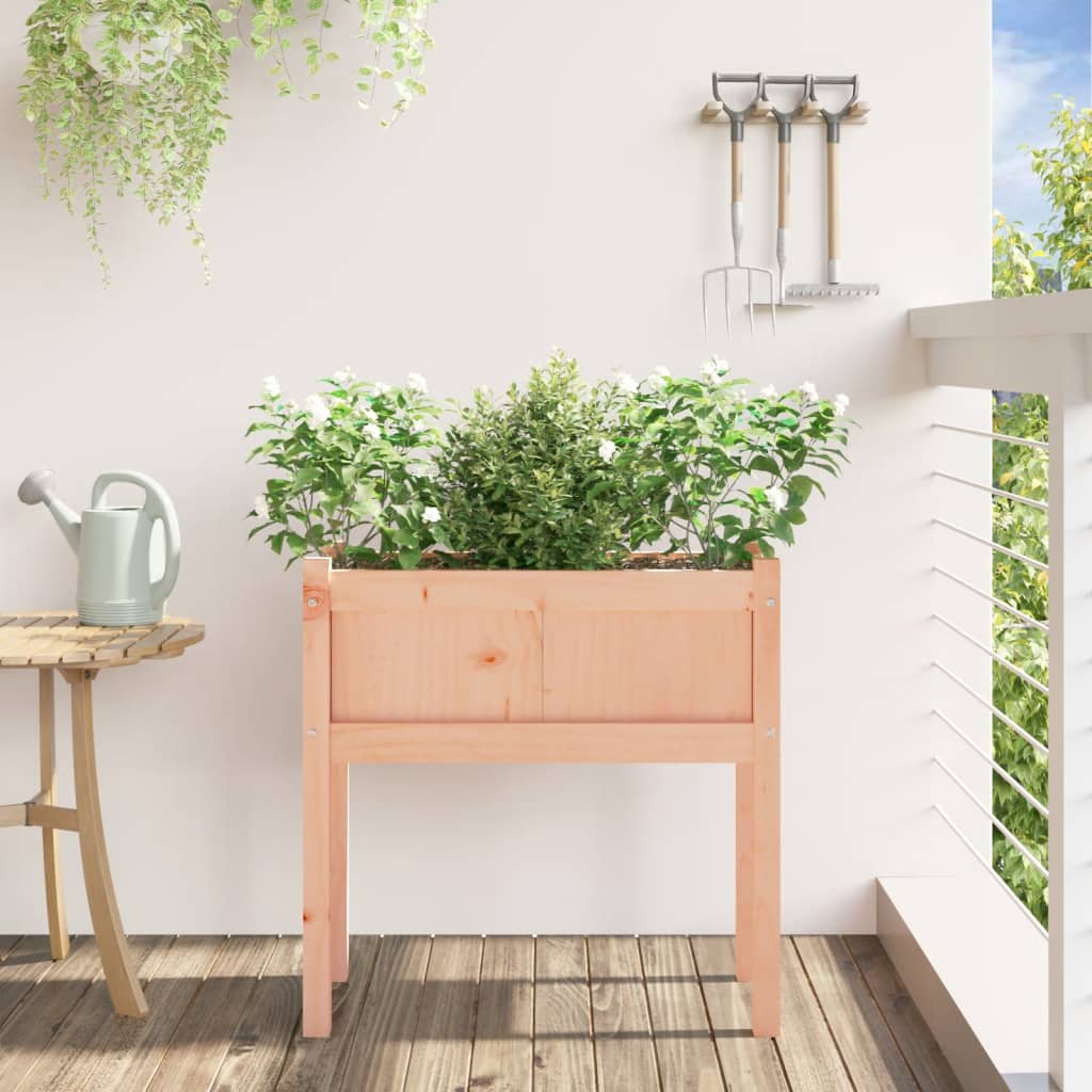 Jardinera Con Patas Madera Maciza De Abeto Douglas 70x31x70 Cm_2