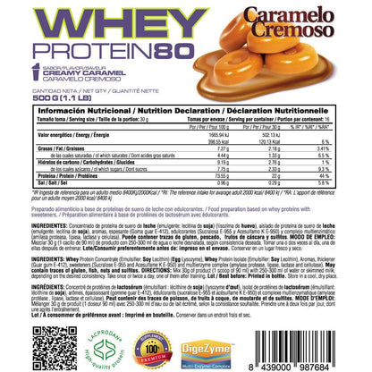 Whey Protein80 - 500g - Caramelo Cremoso - Aumenta La Masa Muscular - Masmusculo_4