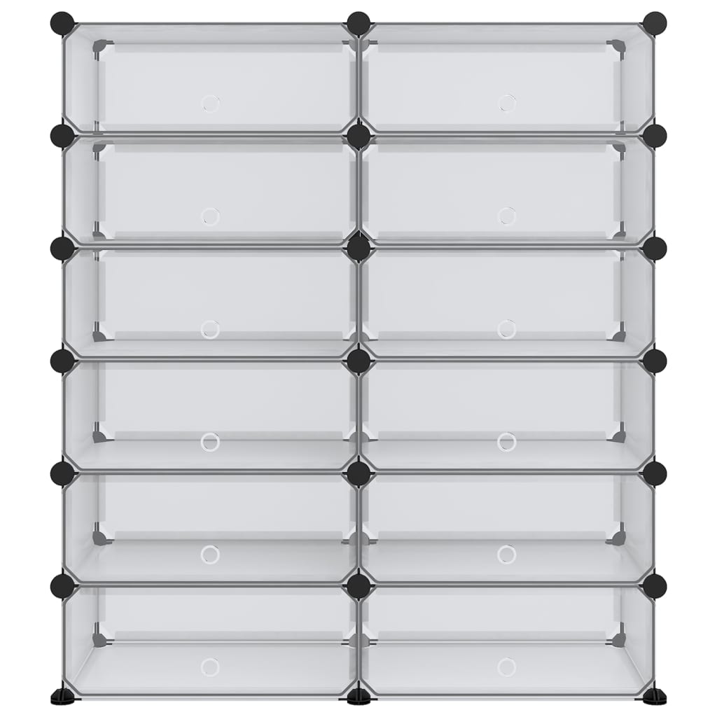 Zapatero Pp Transparente 94,5x36,5x106 Cm / Vetonek_4