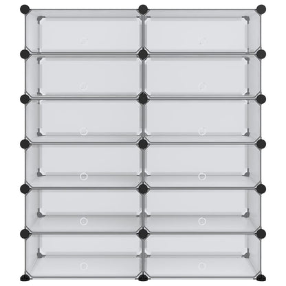 Zapatero Pp Transparente 94,5x36,5x106 Cm / Vetonek_4