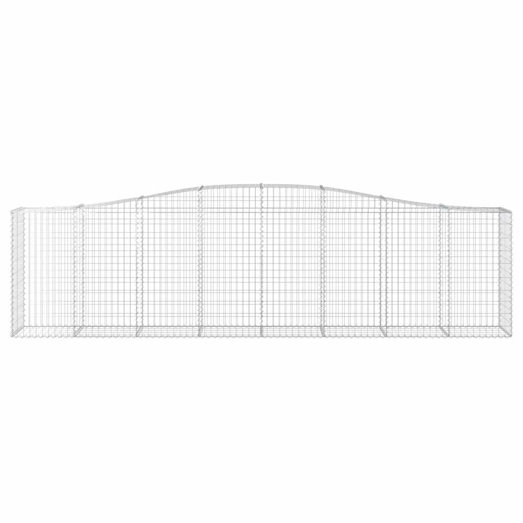 Cestas De Gaviones 9 Uds Forma De Arco Hierro 400x50x100/120 Cm_3