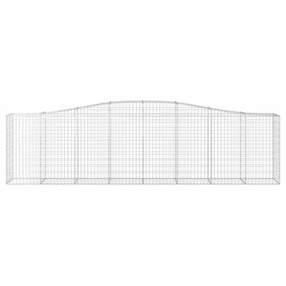 Cestas De Gaviones 9 Uds Forma De Arco Hierro 400x50x100/120 Cm_3