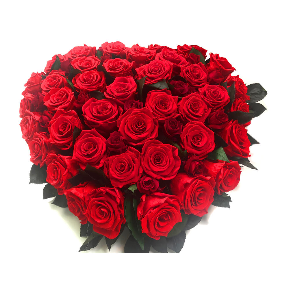 Corazón Preservado 63 Rosas_2