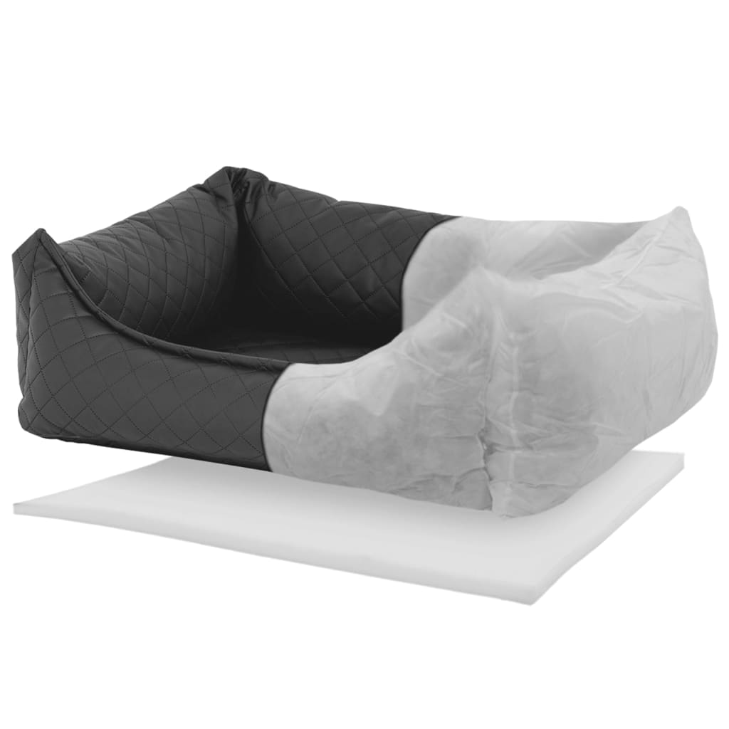 Madison Cama Para Perros Skai Check Gris 80x67x22 Cm / Vetonek_1