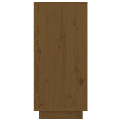 Aparador De Madera Maciza De Pino Marrón Miel 110x34x75 Cm / Vetonek_5