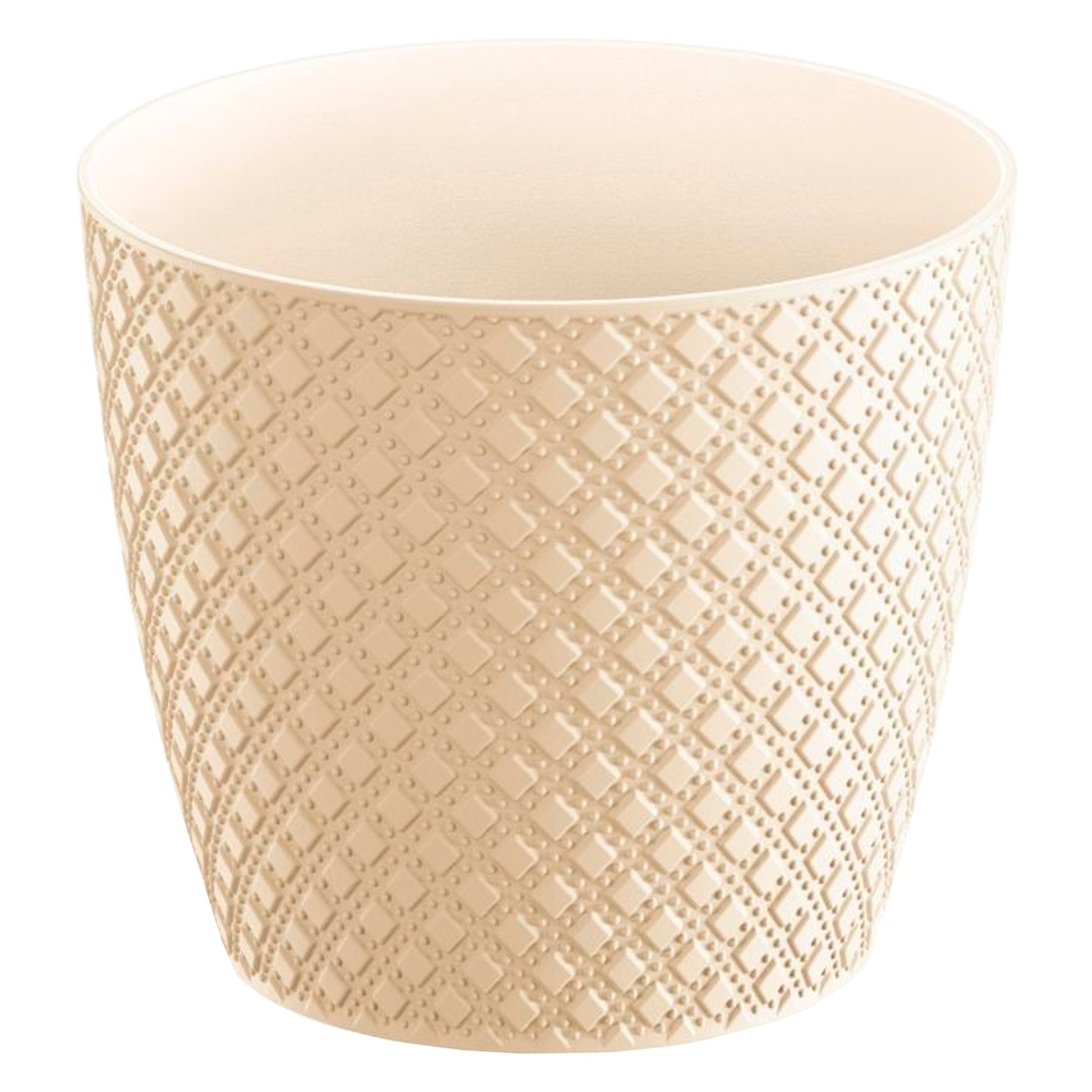 Maceta Orient 5,4l., Dimensiones (mm) 218x218x193, Color Crema