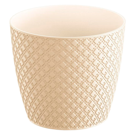Maceta Orient 5,4l., Dimensiones (mm) 218x218x193, Color Crema