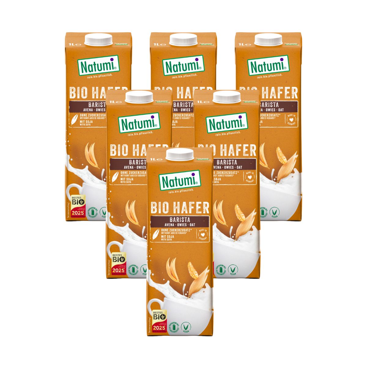 Pack 6 x Bebida de Aveia Natumi BIO Barista 1 L