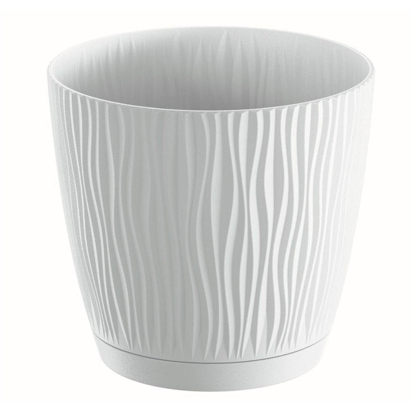 Maceta Sandy P 3,3l., Dimensiones (mm) 188x188x175, Color Blanco_0