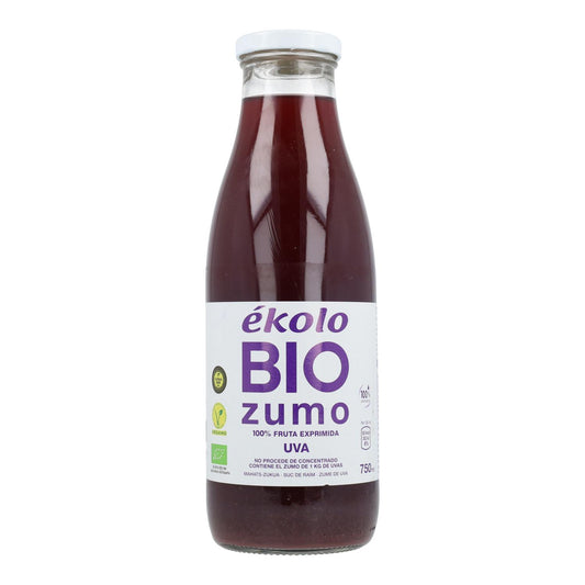Ékolo 100% sumo de uva preta biológico espremido na hora 750 ml