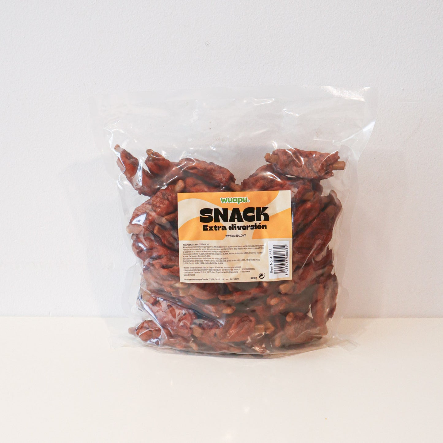 Snack Barbacoa Para Perro Costilla Pequeña Wuapu (1kg-63ud)_3