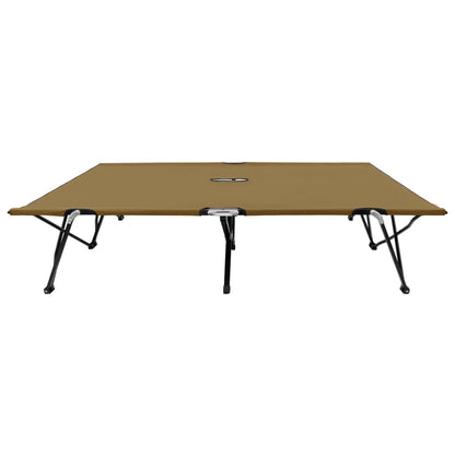 Tumbona Plegable Para 2 Personas Acero Gris Taupe_1