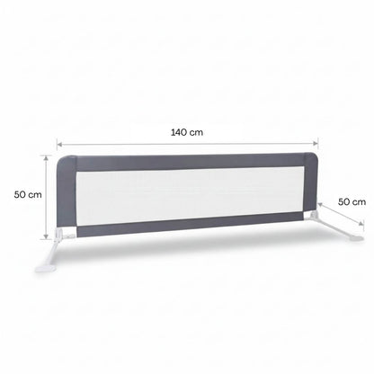 Barandilla De Cama Infantil 140 Cm – Altura Ajustable, Sistema Abatible, Malla Transpirable, Seguridad Anticaídas Bathby_5