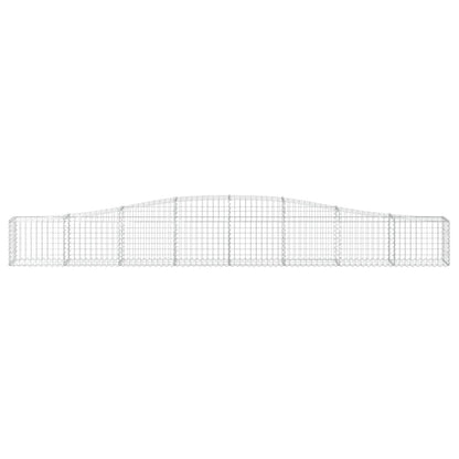 Cestas De Gaviones 8 Uds Forma De Arco Hierro 400x30x40/60 Cm_3