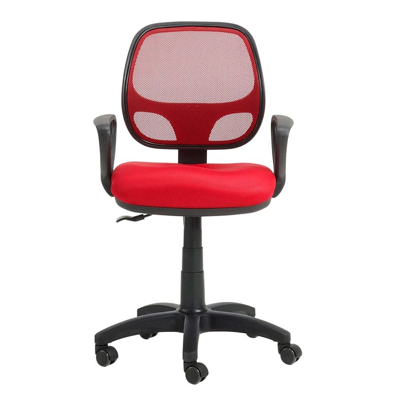 Silla De Escritorio Bari Pvc, Rojo, 52,5 X 87-99 X 61cm_2
