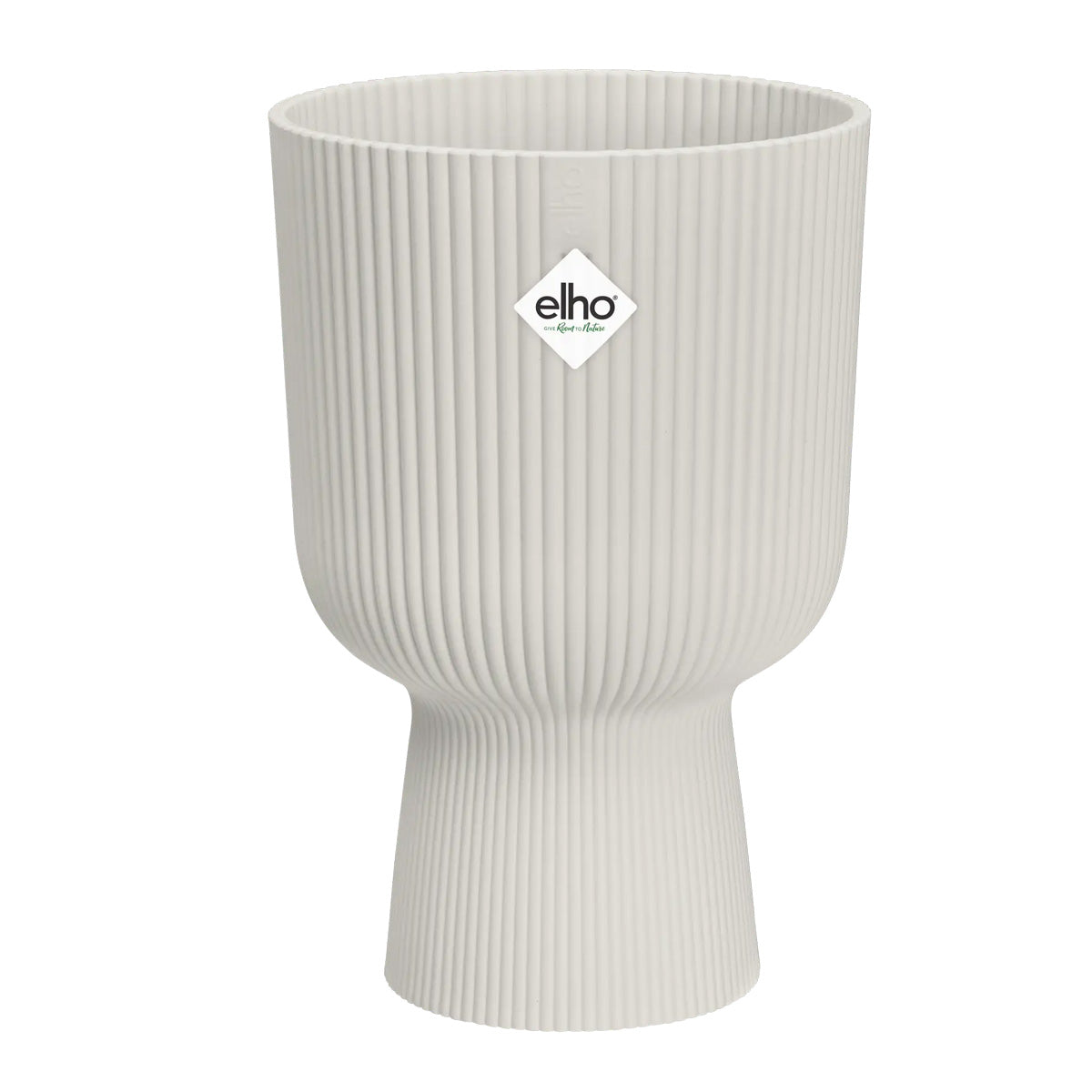 Vaso de flores branco sedoso Vibes dobrável cupê Elho 30 cm